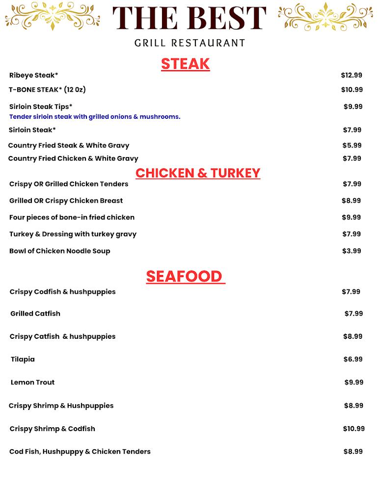 The Best Grill Menu image 4